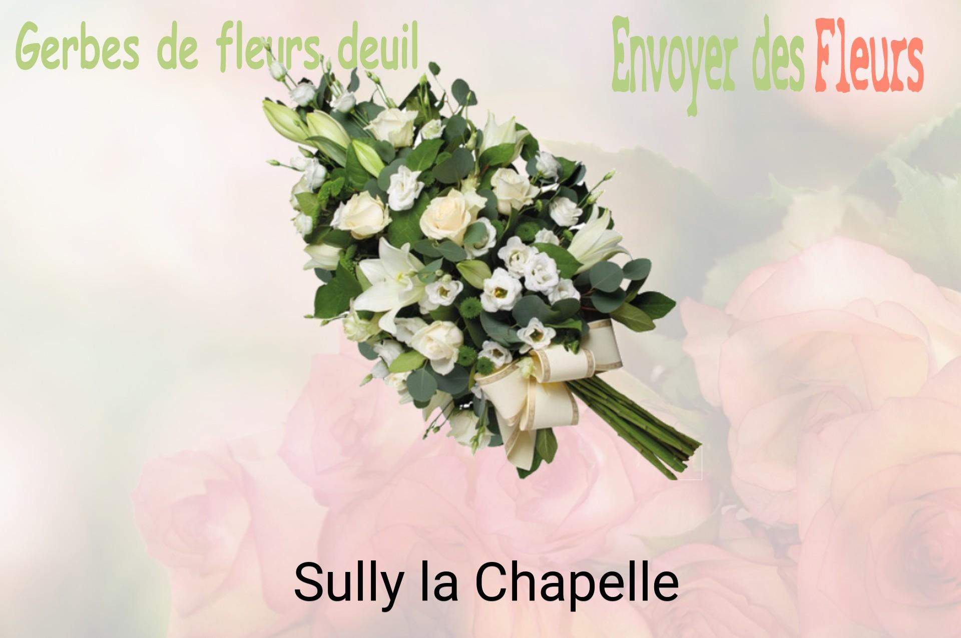 Gerbe de fleurs de deuil livrée à Sully-la-Chapelle